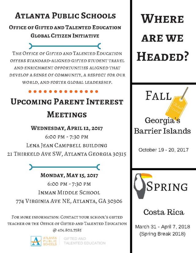 BW Student Travel 2017 18