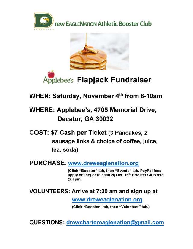 Flapjack Fundraiser Flyer
